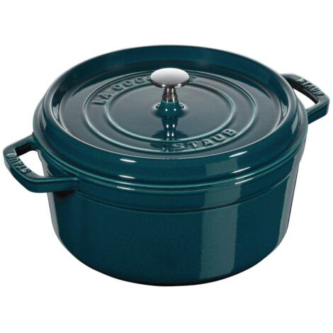 STAUB Casseruola/Cocotte in ghisa, Tonda 28 cm, 6,7 litri, La Mer (1/5)