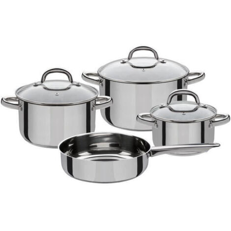Set 4 pcs pentole - GSW - MONTREAL - Induzione - Acciaio inossidabile