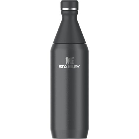 Stanley All Day Slim 0.6L Borraccia Termica - Freddo Per 6 Ore - Con Ghiaccio Per 11 Ore - Acciaio Inossidabile Riciclato Senza BPA - A Prova Di Perdite - Lavabile In Lavastoviglie - Black (1/5)