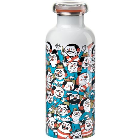 Guzzini - On The Go, STREET BOTTLE, Bottiglia Termica da Viaggio - Multicolore, Ø 7,3 x h21,2cm 500 cc - 1167D452 (1/5)