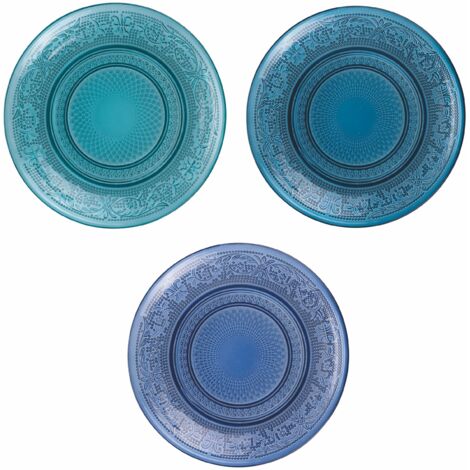 Set 6 Piatto pane Ø 15 cm in vetro, Imperial Ocean (1/5)