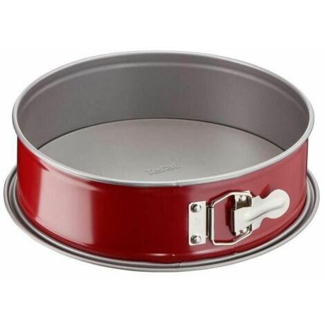 TEFAL Moule a charniere Delibake en acier - O 25 cm - Rouge et gris (1/4)