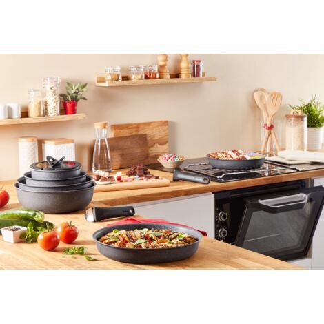 Tefal Ingenio Natural Force Padella 28 cm, Impilabile, Antiaderente, Induzione, Made in France L3960602