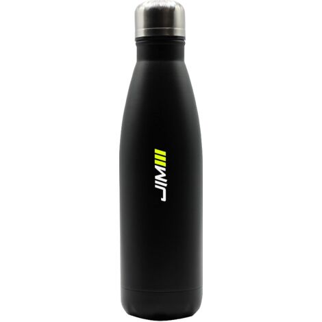 Borraccia termica nera 500ml in acciaio inossidabile, comoda ed elegante , mantiene il freddo 24 ore ed il caldo 12 ore