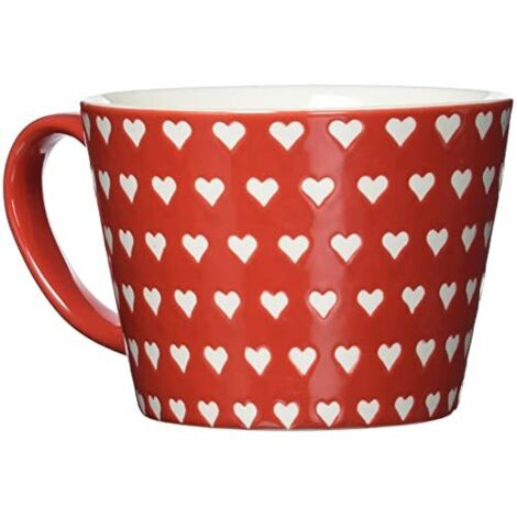 Excelsa Enjoy Tazza Jumbo, Porcellana, Rosso, 1 unità (Confezione da 1) 415ml (1/4)