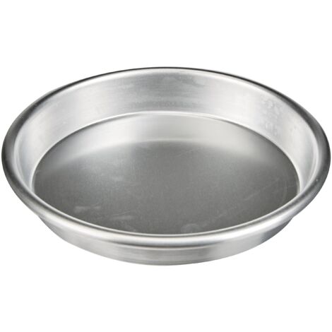 Pentole Agnelli Linea Pasticceria e Pizza Tortiera Conica in Alluminio con Orlo (H 3 cm), Argento, 18 cm