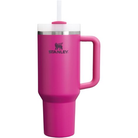 STANLEY Quencher H2.0 FlowState Borraccia con Cannuccia 1.2L - Freddo per 11 Ore - Con Ghiaccio per 48 Ore - Senza BPA - Tazza Termica con Manico - Borraccia Termica - Fuchsia