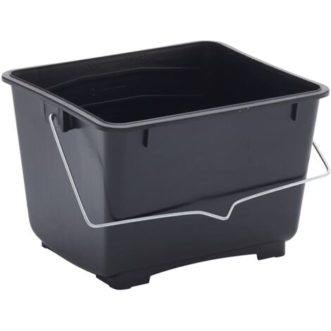 ProDec Secchio da 2,5 litri in plastica per mini verniciatura 100% plastica riciclata con maniglia di trasporto in metallo per tutti i tipi di vernice e pasta Adatto per mini rulli da 4 pollici (1/5)