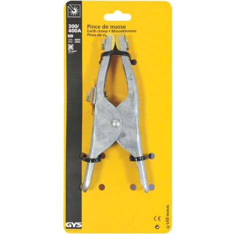 Gys Earth Clamp 300/400 a in Confezione Blister, 043206