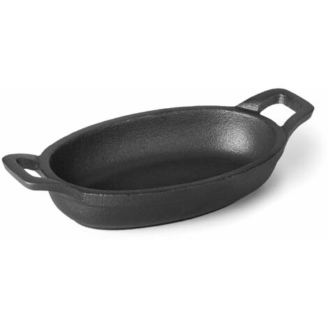 Lacor Magma Casseruola Ovale in Ghisa, Nero, 15 x 10 cm (1/3)