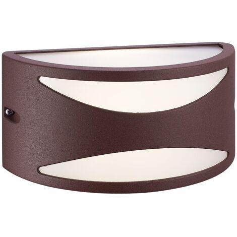wonderlamp W-T000052 - Lampada da parete per esterni, moderna classica II, impermeabile, Ip54, marrone ossido, lampadina E27 (1/3)