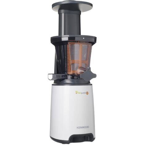 Kenwood JMP400WH PureJuice Estrattore di Succo a Freddo, Centrifuga Slow Juicer con passino, funzione risciacquo, salvagoccia, contenitore raccogli polpa 1,3L, contenitore succo 1L, Bianco