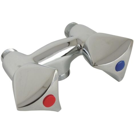 SOMATHERM FOR YOU - cromato Miscelatore - Distanza 80 millimetri - M15 / 21 M20 / 27 - testa della valvola 18/150