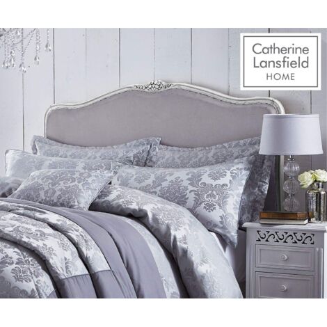 Catherine Lansfield Coppia Teli Da Bagno In Puro Cotone 90x140cm - Colore Argento - 2