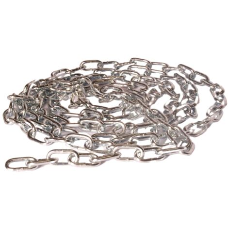 Chapuis BS3 Bobina di catena saldata, maglia corta, in acciaio zincato 55 kg diametro 3 mm x 25 m