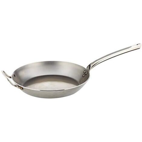 De Buyer 5130.32 - Padella rotonda per fritture, 32 cm, colore: Bianco (1/4)