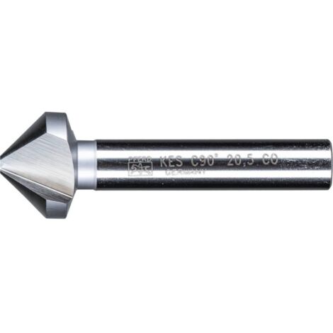 PFERD 25202136 HSS-E Co5 - Fresa conica/sbavatrice  90°, Ø 20,50 mm, diametro gambo 10 mm, DIN 335 C  Resistente alle temperature grazie alla percentuale di co-core (1/4)
