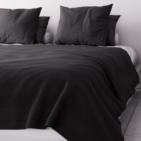 Soleil d'ocre Adele Copriletto, copridivano, Policotone, Grigio (Antracite), 220 x 240 cm