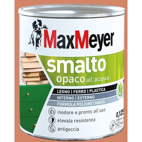 Maxmeyer Smalto All'Acqua Poliuretanico Opaco Arancio Ace 0,125 L
