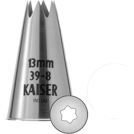 Original Kaiser Beccuccio a stella, 13 mm, beccuccio a spruzzo, in acciaio inox, senza pieghe e bordi (1/4)