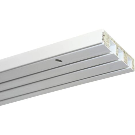 Gardinia Asta a 3 rotaie GE3, Bianco, 120 cm