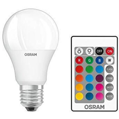 Osram LED Retrofit RGBW Lampade con Telecomando Pacco da 10 x Lampadina LED, Attacco: E14, Bianca Fredda, 4000 K, 2.50 W, Equivalenti a 25 W, LED Retrofit CLASSIC B, Opaco, Taglia Unica (1/4)