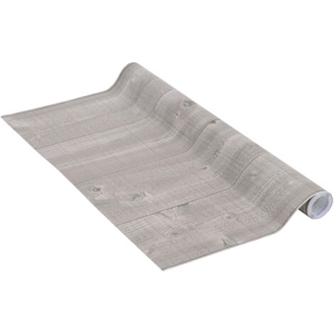 Venilia Pellicola adesiva Perfect Fix, Effetto Legno Tavole color taupe, 90cm x 2,1m, Spessore 150μ, Pellicola autoadesiva per mobili o cucina, carta da parati, PVC senza ftalati, Prodotto in UE (1/4)