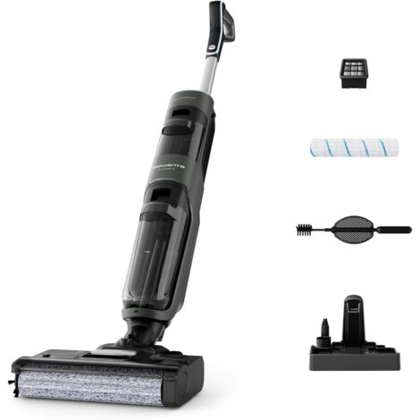 Rowenta X-Clean 4, Lavapavimenti Senza Fili con Auto-Propulsione e Rilevazione Automatica dello Sporco, Doppio Serbatoio e Sistema di Autopulizia, Autonomia 50' per Tutti i Tipi di Pavimenti, GZ5036