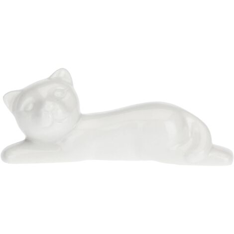 La Porcellana Bianca - Fattoria, Appoggia Posate con Gatto - Gift Box, 6 Pezzi - Fattoria, Posate - Porcellana - 7,5 cm (1/5)