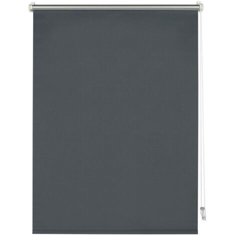 Deco Company, Tenda a Rullo Termica, Con Rivestimento Termico, Montaggio a Incastro, Altamente Riflettente, Risparmio Energetico, Oscurante, Materiale di Montaggio Incluso, Antracite, 55 x 150 cm