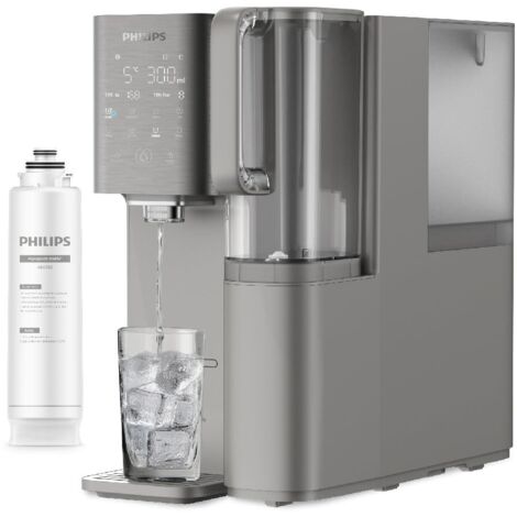 Philips Water ADD6921DG Stazione dell'acqua a osmosi inversa: rimuove fino a 110 sostanze, riscaldamento e raffreddamento istantanei, durata del filtro di 1 anno