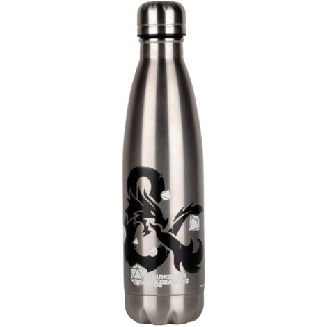 Konix Dungeons & Dragons Thermos flask - Acciaio inox - 500 ml- Logo design silver (1/2)