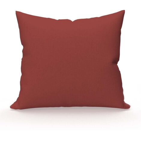 Soleil d'ocre tagliare cuscino, Cotone, Rosso (Mattone), 63 x 63 cm