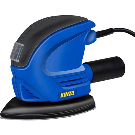 Kinzo Smerigliatrice – 230 V – Palmo – Blu – Lucidatura – Lavorazione del legno – Levigatrice triangolare