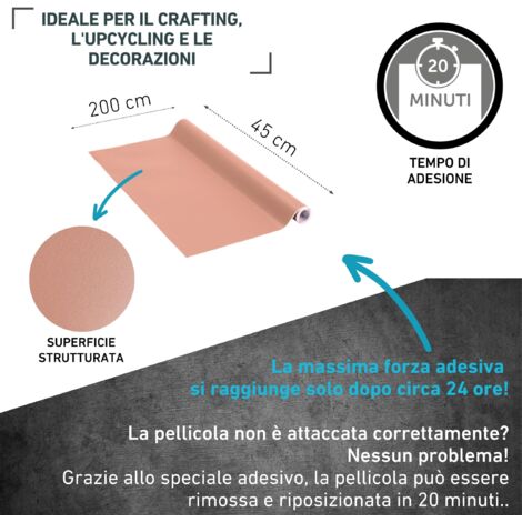 Alkor Pellicola Adesiva Effetto Bamboo | Foglio Vinile Per Mobili 45 Cm X 2 M | Made In Germany