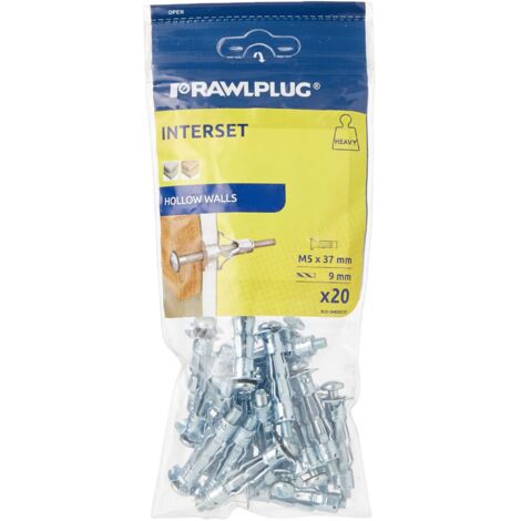 Rawlplug 41 637 - Set di tasselli Molly, M5 x 40, 20 pz. (1/3)