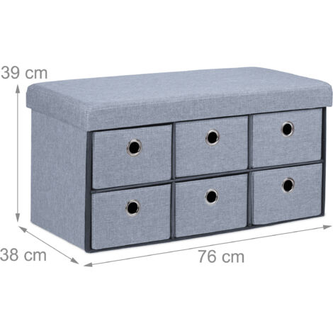 Panca Portaoggetti LOKO 90 Cm – Cassapanca Con Coperchio Idraulico, Cerniere Metalliche, Per Ingresso E Soggiorno - 6