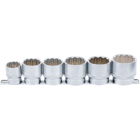 Set di bussole BGS Technic 12 punte metallico 24 a 38 mm