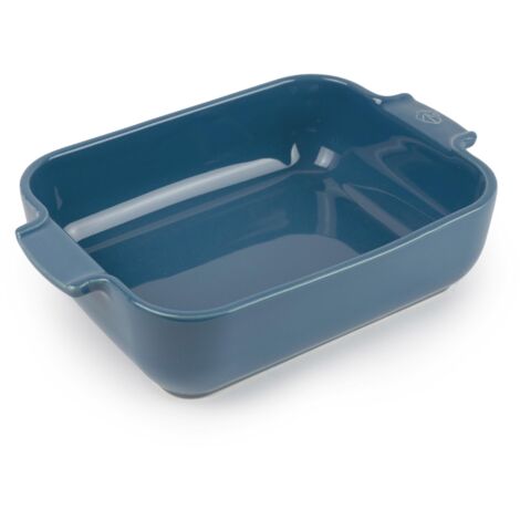PEUGEOT - Teglia rettangolare in ceramica - 25 cm x 16,8 cm x 6,2 cm - Capacità: 1,4 L - 2-3 porzioni - Garanzia 10 anni - Made in France - Colore azzurro