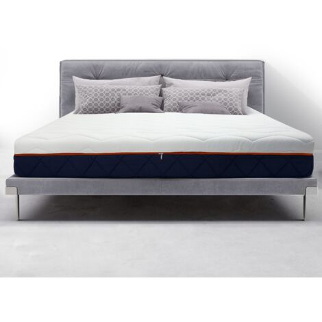 Materasso singolo 80 x 190 Waterfoam 100% Made in Italy  Ergonomico e Ortopedico Sostegno Sostenuto  Elevata Traspirabilità con Sistema AirFoam  Sfoderabile  Anallergico, Antibatterico e Antiacaro