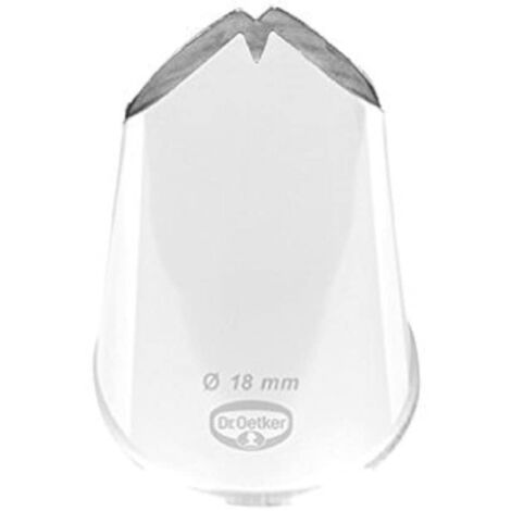 Dr. Oetker 3527 tuellen Manufaktur Foglia beccuccio 18 mm, Acciaio Inossidabile, Argento, 4,5 x 2,5 x 2,5 cm (1/2)