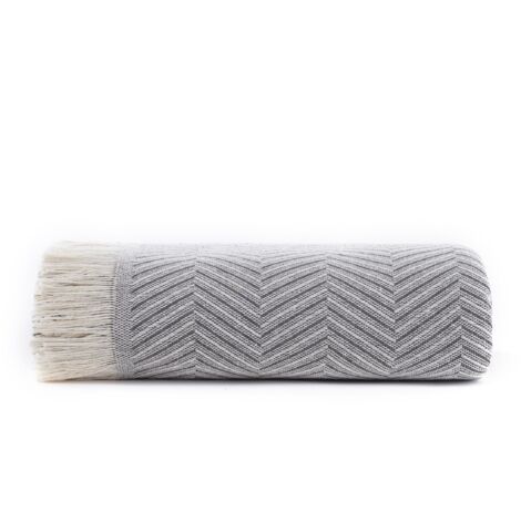Todocama - Copriletto multiuso per divano, plaid per letto, copriletto, jarapas, prodotto in Spagna, spiga. (125 x 180), Grigio