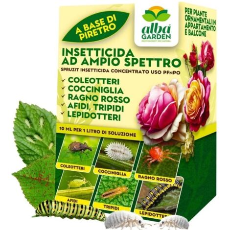 Spruzit Concentrato Protezione dai Parassiti delle Piante Floreali e Ornamentali, Rapida e Buona Efficacia, Contro Afidi, Ragnetto Rosso, Tripidi, Mosche Bianche, Cocciniglie 10 ml (1/5)