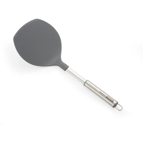 Tescoma - 428305, GrandChef, Paletta da Cucina per Omelette, Flessibile, Nylon e Acciaio Inossidabile, con Gancio, 38.5 cm, Grigia