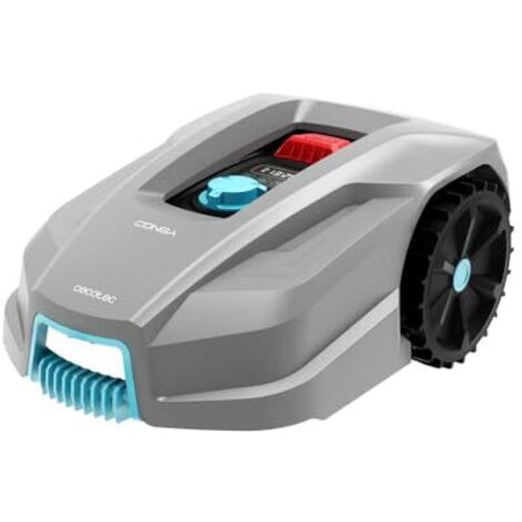 Cecotec Robot Rasaerba Conga Grasshopper 800 Connected. Tagliaerba con App, Motore Brushless, Superfici di 800M2, Pendenza Massima 35%, Regolatore delle Lame di Taglio, Sensore Rilevatore di Pioggia (1/5)