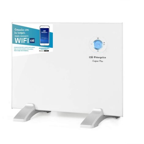 ORBEGOZO REW Pannello radiante Wi-Fi, 500 W, Display Digitale LCD, programmabile, connessione Wireless Tramite App, Bianco (1/4)