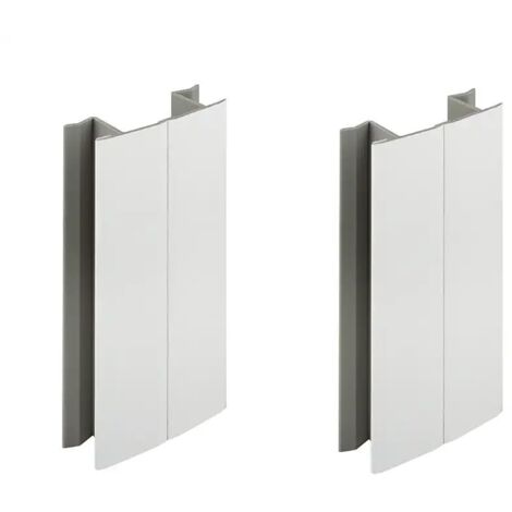 cyclingcolors 2x Connettore Zoccolino Battiscopa 150mm bianco opaco Bordo Mobili Cucina Zoccolo Giunzione multiangolo angolare
