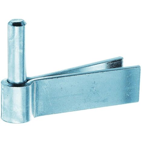 Alberts 306779 Cardine da murare, gancio a muro F, zincato blu, entrata Ø14 mm, 92 x 30 mm
