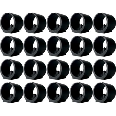cyclingcolors 20x Coprigambe copri per tubo piedini sedie protezioni plastica forma di U morsetto mobili, 22mm