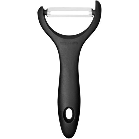 Fiskars Sbucciatutto, Forma a Y, Acciaio Inox, Essential, Nero, 1065599 (1/5)